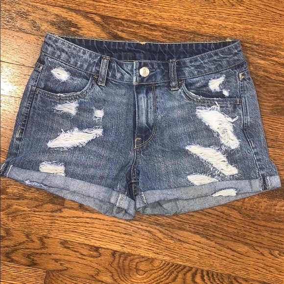 H&M Shorts Hm Womens Denim Shorts Poshmark